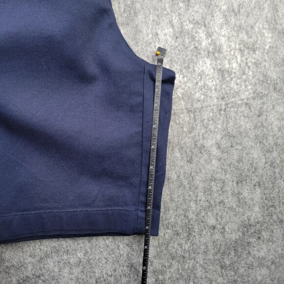 J. Crew Men 9" Casual Stretch Chino Short Navy 32 Flat Front Preppy Nautical - Picture 4 of 6